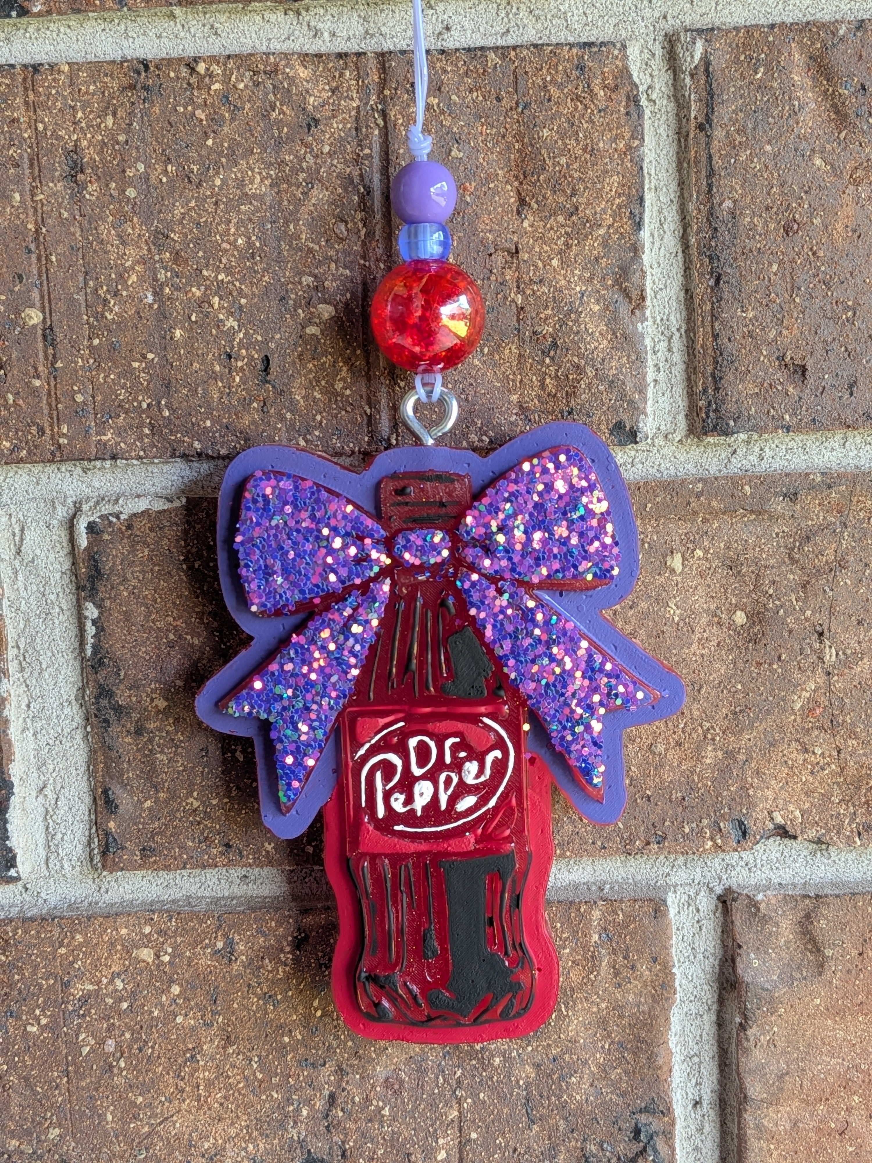 Dr. Pepper Bow Car Freshie